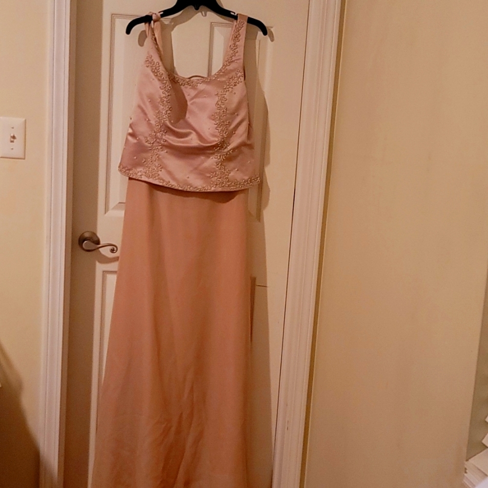 Corset Style Sleeveless Evening Gown